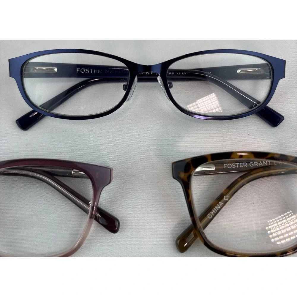 Lot Of 5 - Foster Grant Readers Reading Glasses +1.50 Woman